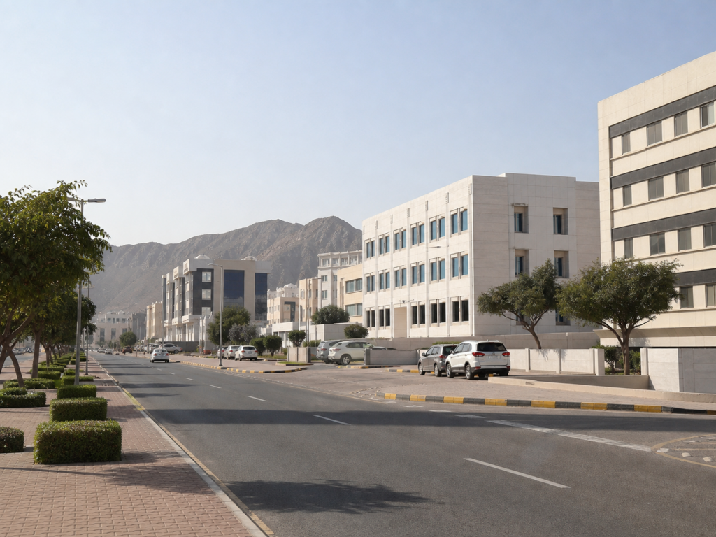 Commercial office district in Muscat, Oman
